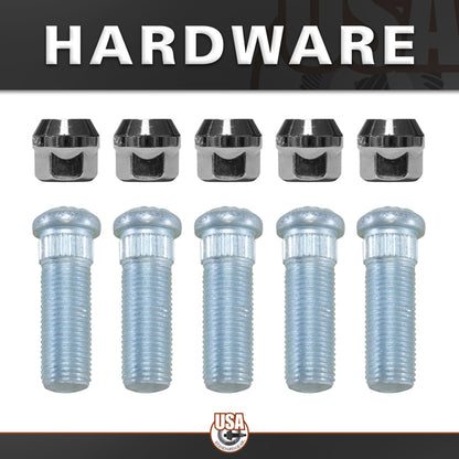 Rear Axle Kit Fits GM 8.5 Inch Diff 30 Spline 5 Lug 31-1/2 Inch Long USA Standard Gear-1