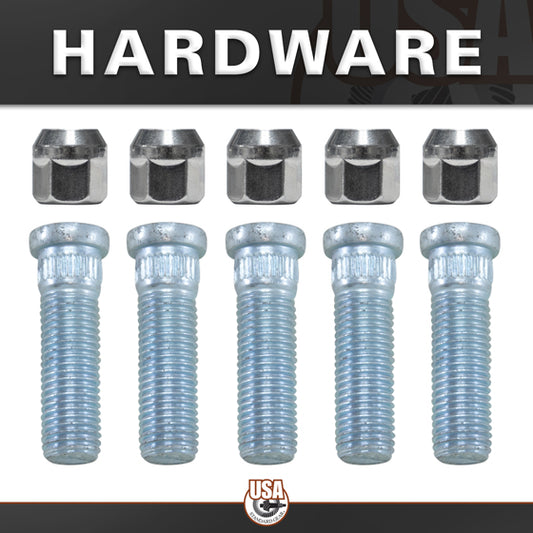 Rear Axle Kit Fits GM 7.5 Inch Diff 26 Spline 5 Lug 29-1/16 Inch Long USA Standard Gear-1