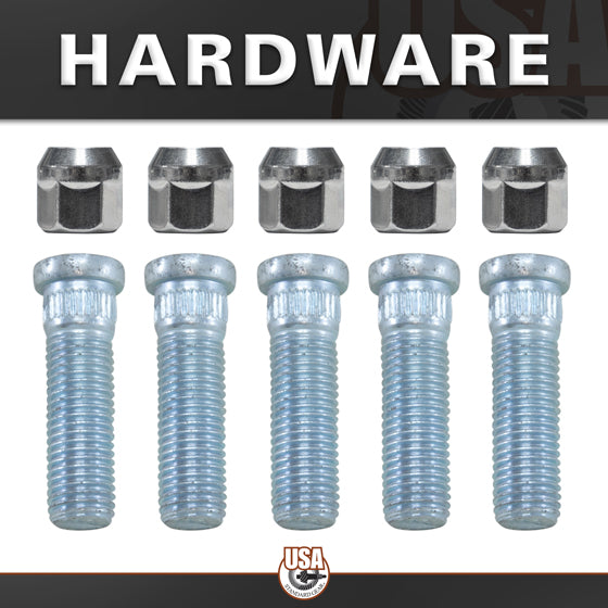 Rear Axle Kit Fits GM 7.625 Inch Diff 28 Spline 5 Lug 28-13/16 Inch Long S10 USA Standard Gear-1