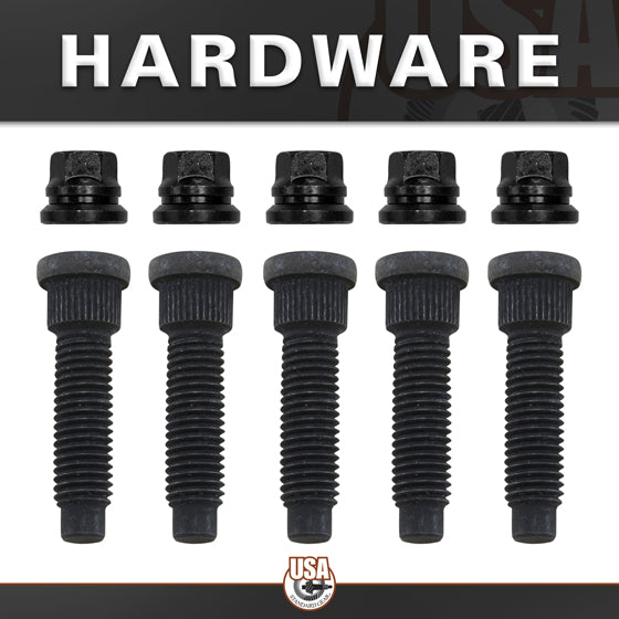 Rear Axle Kit Fits Ford 8.8 Inch Diff 31 Spline Left Hand 33-1/2 Inch Long 12Mm Studs USA Standard Gear-1