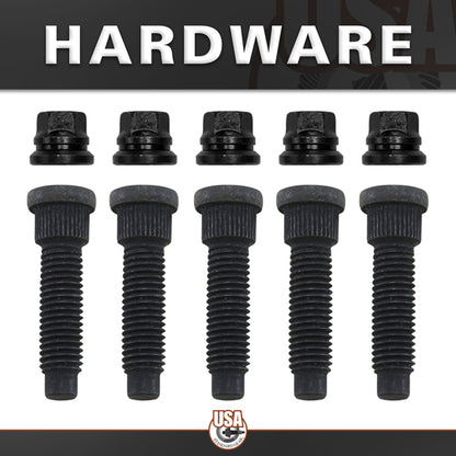 Rear Axle Kit Fits Ford 9.75 Inch Diff 34 Spline Left Hand 33-1/2 Inch Long 12Mm Studs USA Standard Gear-1
