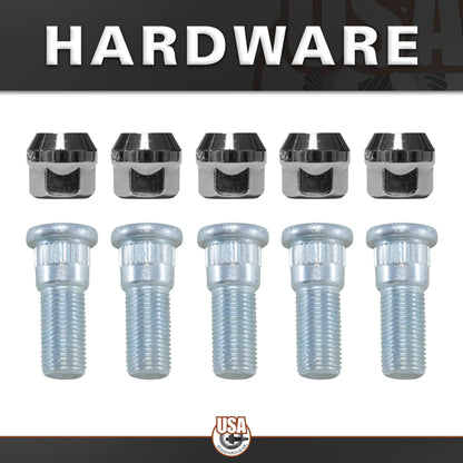 Rear Axle Kit Fits Dana M35 Diff 27 Spline 29-1/8 Inch Long USA Standard Gear-1
