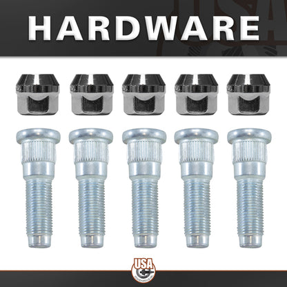 Rear Axle Kit Fits Dana D44 Diff 32 Spline 32-5/8 Inch Long USA Standard Gear