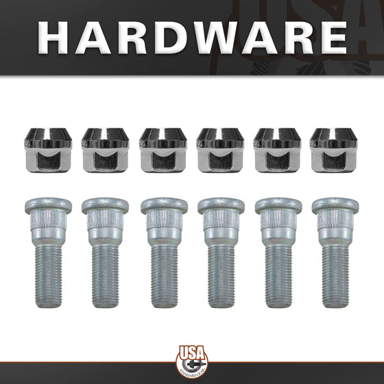Rear Axle Kit Fits Chrysler 9.25 Inch Diff 31 Spline Left Hand 33-3/8 Inch Long USA Standard Gear-1