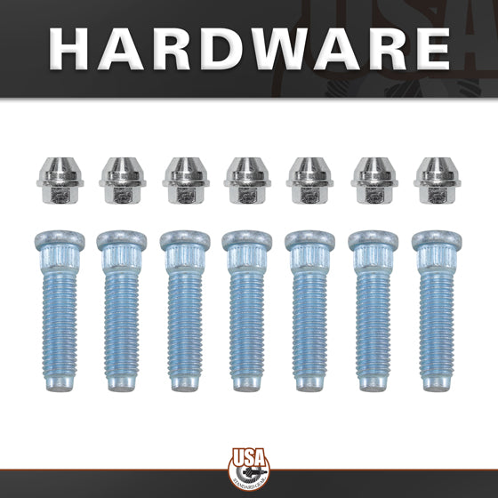 Rear Axle Kit Fits Ford 10.25 Inch Diff Spline Right Hand Semi Float, 33-5/8 Inch Long USA Standard Gear-1