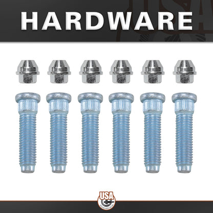 Rear Axle Kit Fits Ford 9.75 Inch, 34 Spline 6 Lug Left Hand 35.375 Inch Long '04-'08 USA Standard Gear-1