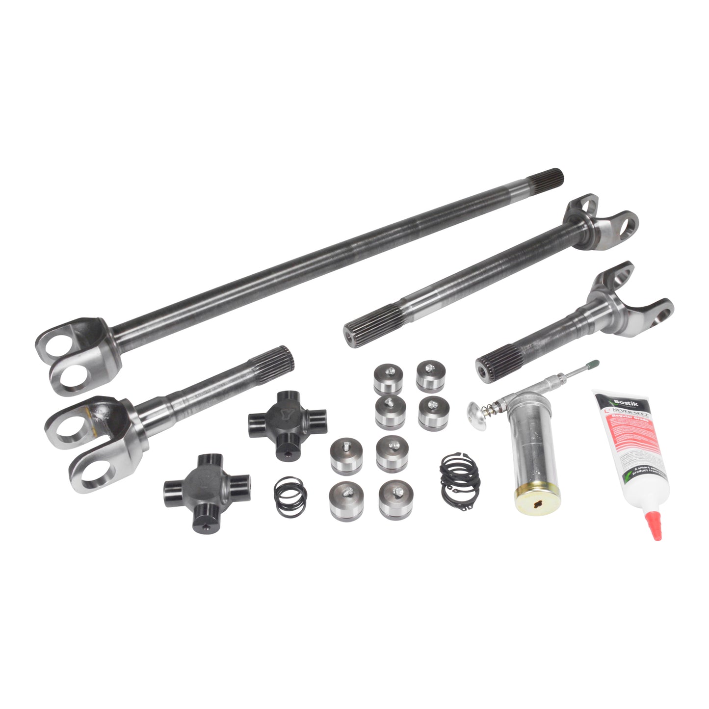 Chromoly Front Axle Kit, GM 8.5 Inch, Both Sides, 19/28 Spline USA Standard Gear