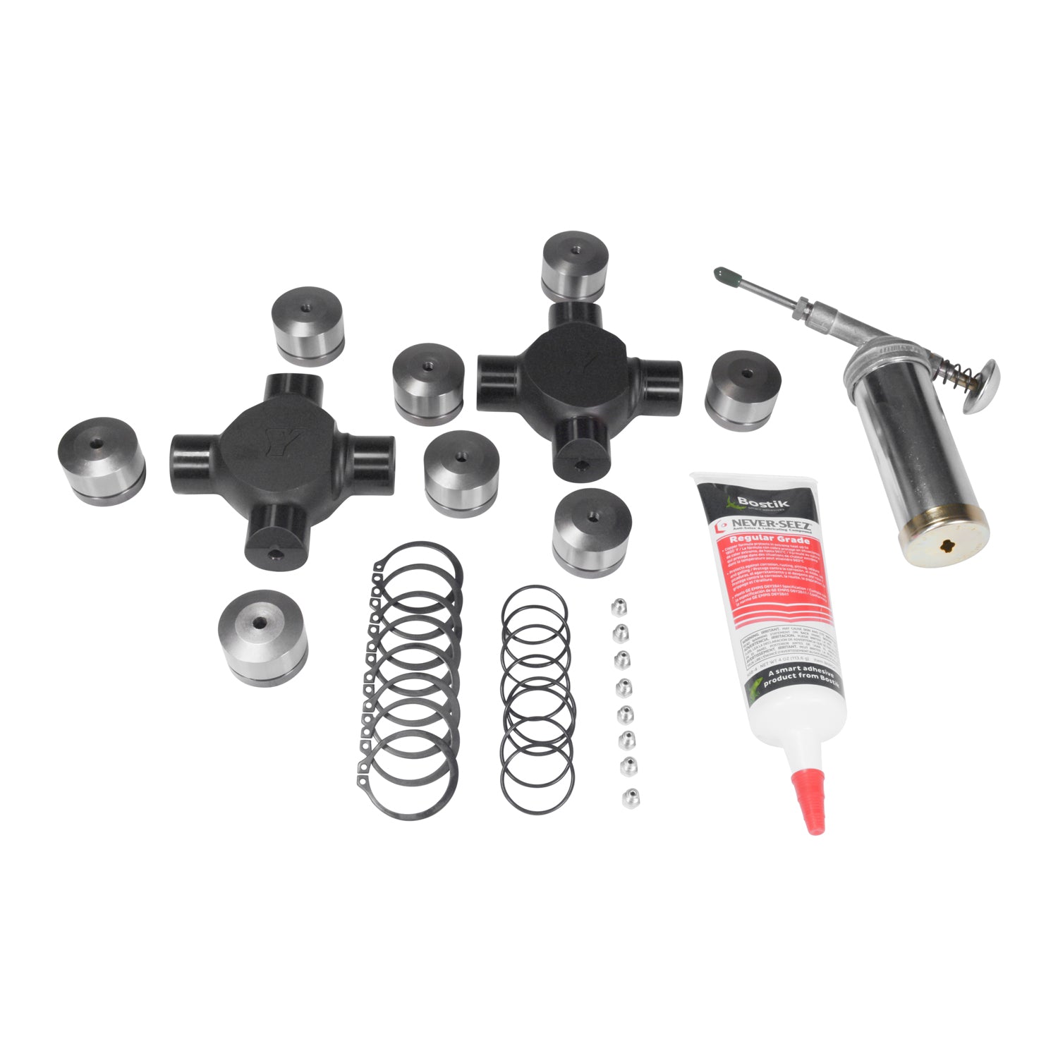 Chromoly Front Axle Kit, GM 8.5ќ, 19/28 Spline, Super Joints USA Standard Gear