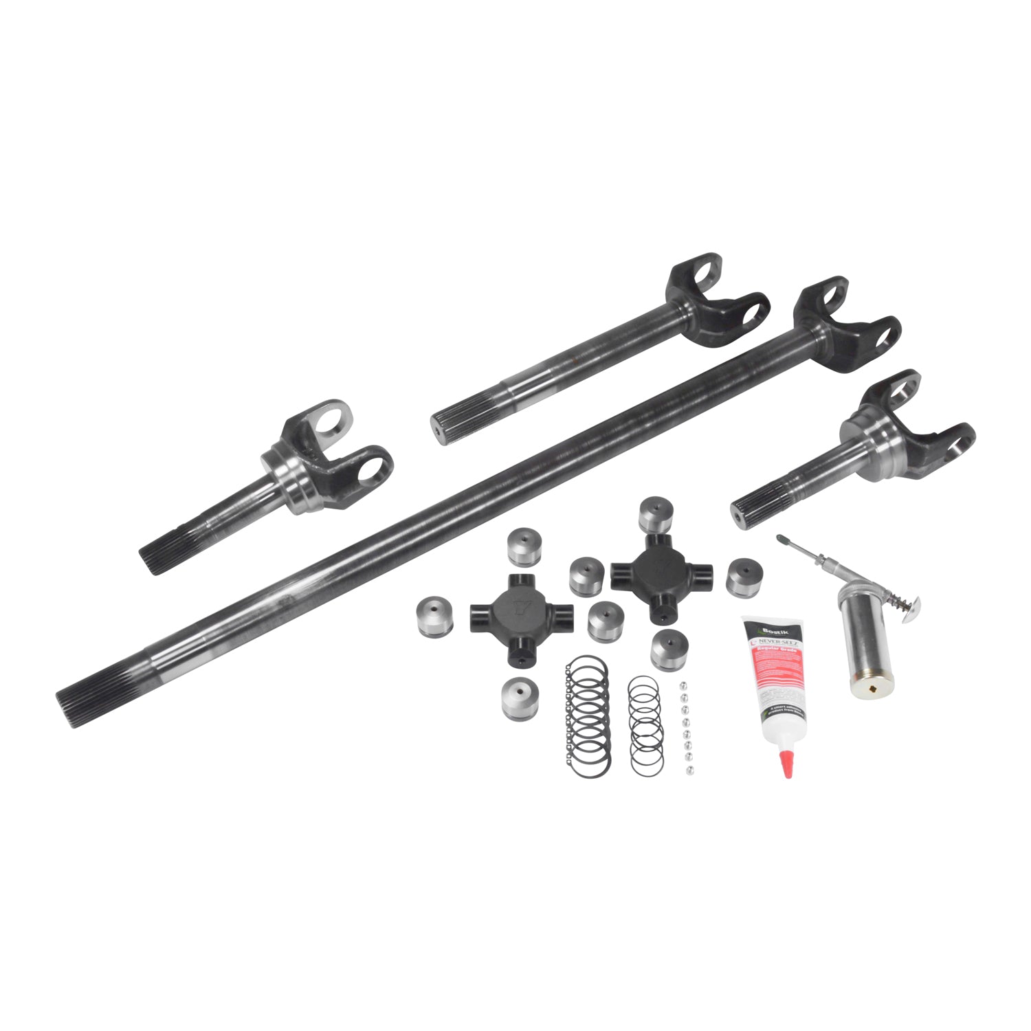 Chromoly Front Axle Kit, GM 8.5ќ, 19/28 Spline, Super Joints USA Standard Gear-1