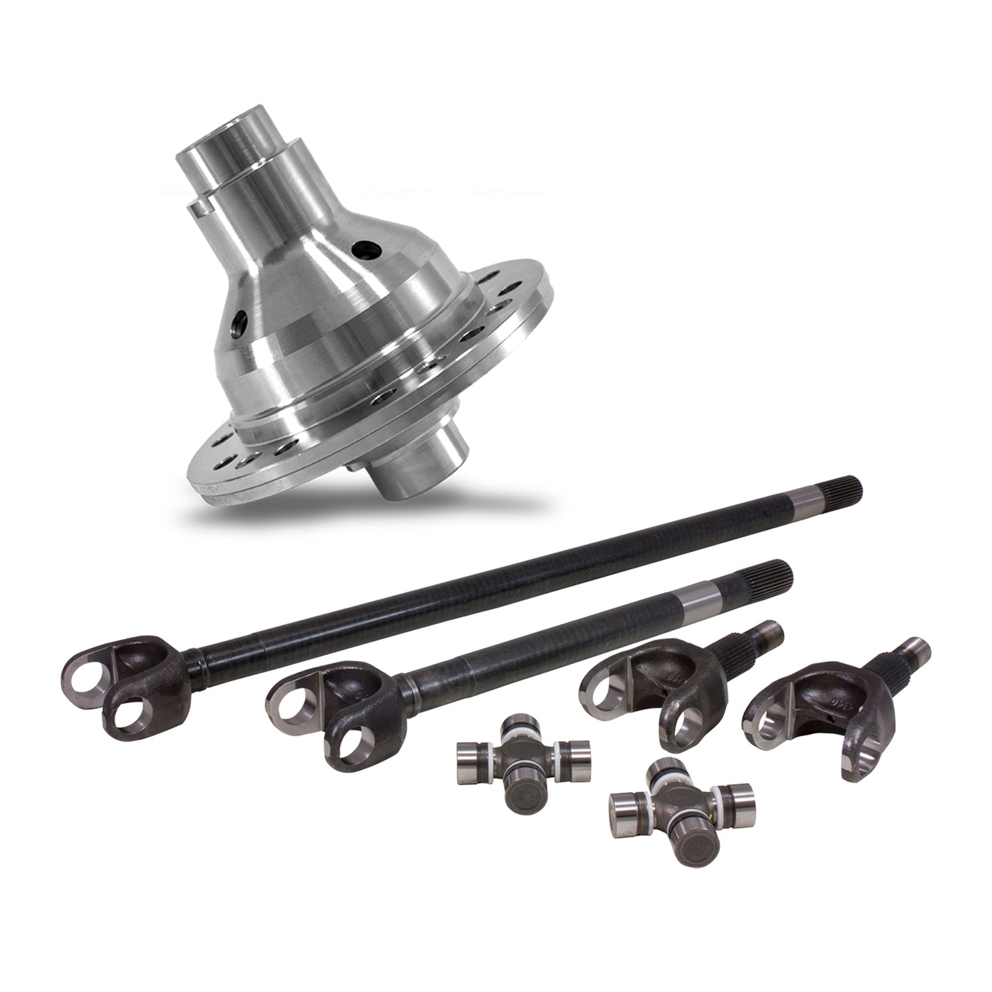 Chromoly Front Axle & Grizzly Locker Kit, Dana 30/Super Joints USA Standard Gear