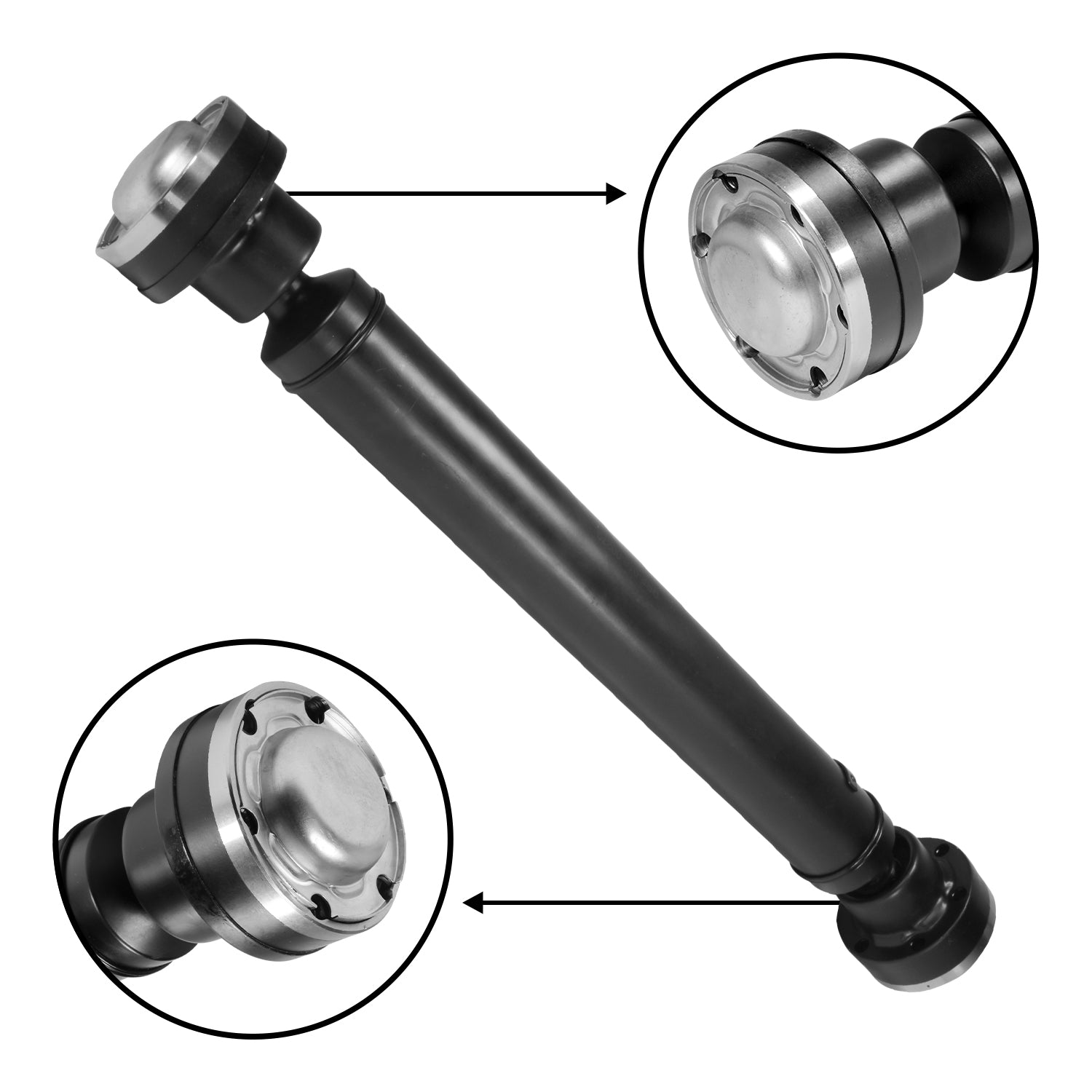 Front Driveshaft, Durango/Grand Cherokee, 23.75 Inch FTF Collapsed USA Standard Gear-3