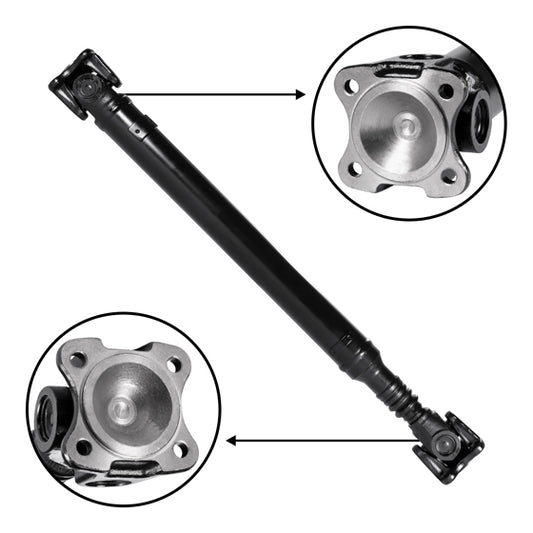 New Front Driveshaft For Mercedes, 28.125 Inch Flange To Flange USA Standard Gear