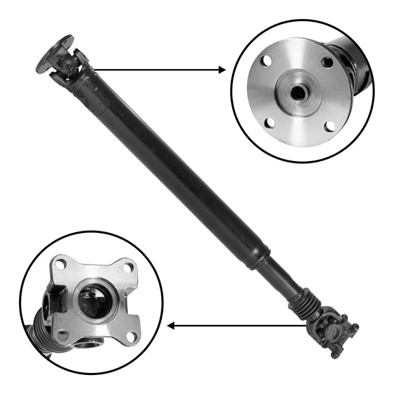 Std Driveshaft 2005 To 2010 Grand Cherokee & Comm&Er, 39.6 Inch Flange To Flange USA Standard Gear