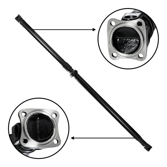 New Rear Driveshaft For Honda Element, 77.6 Inch Flange To Flange USA Standard Gear