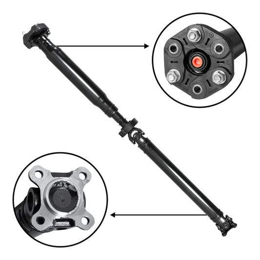 New Rear Driveshaft For Bmw X3, 48.6 Inch Flange To Flange USA Standard Gear