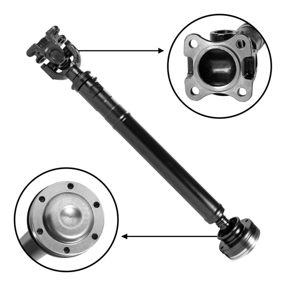 Std Front Driveshaft Dakota & Durango, Oe Style 26 1/4 Inch Flange To Flange USA Standard Gear