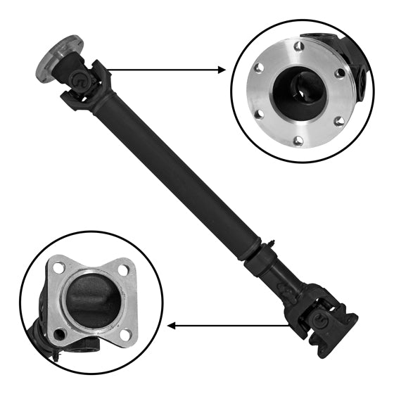 New Front Driveshaft For Dakota & Durango, 26 1/4 Inch Flange To Flange USA Standard Gear