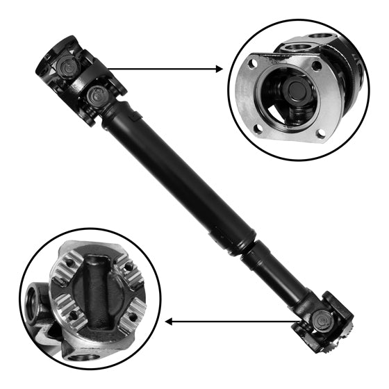 New Front Driveshaft For Ram 2500, 12-3/4 Inch Weld To Weld USA Standard Gear