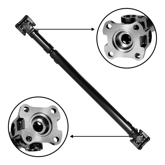 Front Driveshaft Expedition & Navigator, 38-5/8 Inch Flange To Flange USA Standard Gear