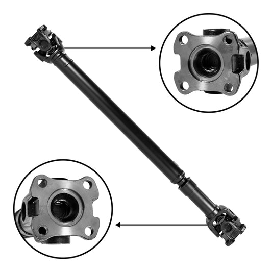 New Front Driveshaft For F150 & F250, 34-1/2 Inch Flange To Flange USA Standard Gear