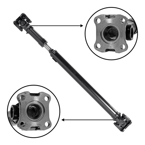 New Front Driveshaft For F150 & F250, 35.25 Inch Flange To Flange USA Standard Gear