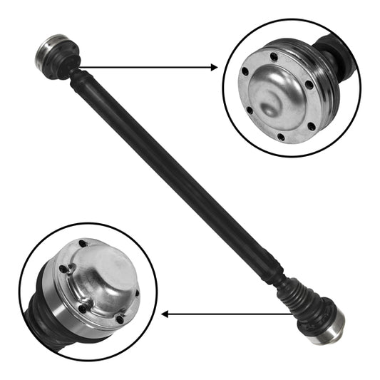 Std Front Driveshaft Grand Cherokee & Comm&Er, 34 Inch FTF Compressed USA Standard Gear