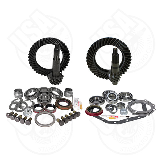 USA Standard Gear Gear and Install Kit Package Reverse Rotation Dana 60 and 8.8 and Down GM 14T 5.13-5.38 Thick USA Standard Gear