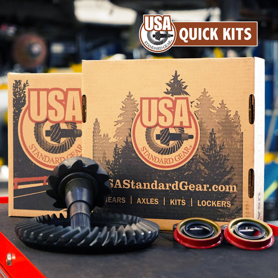 USA Standard Gear ZF 9.25 inch CHY 3.55 Rear Ring and Pinion Install Kit Axle Bearings and Seal USA Standard