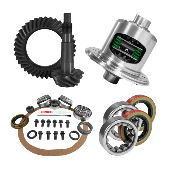 8.25 Inch Chy 3.55 Rear Ring & Pinion, Install Kit, Posi, 1.618 Inch Id Axle Bearing USA Standard Gear