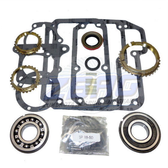 T18 Transmission Bearing/Seal Kit w/Synchro Rings Bronco/F100-F500/M400/P350 4-Speed Manual Trans 23mm 7/8 Inch Thick Input Bearing USA Standard Gear