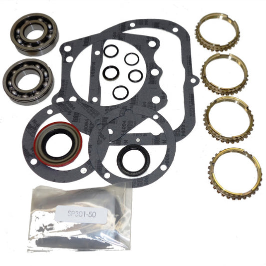 Saginaw-4 Transmission Bearing/Seal Kit w/Synchro Rings Buick/Chevy/GMC/Oldsmobile/Pontiac Cars/Trucks/SUVs 4-Speed Manual Trans USA Standard Gear