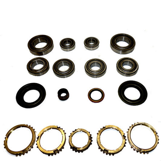 M5TX/M5BF2 Transmission Bearing/Seal Kit w/Synchro Rings/Kia/Mazda/Mercury Small/Mid-Size Cars 5-Speed Manual Trans 16mm Input Bearing USA Standard Gear
