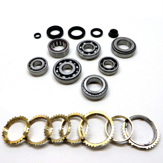 S21/S4C/Y21/YS1 Transmission Bearing/Seal Kit w/Synchro Rings 1992-1993 Acura Integra/1994-97 Honda Civi del Sol/99-00 Honda Civic 5-Speed Manual Trans Multi-Piece 2nd Synchro Ring USA Standard Gear