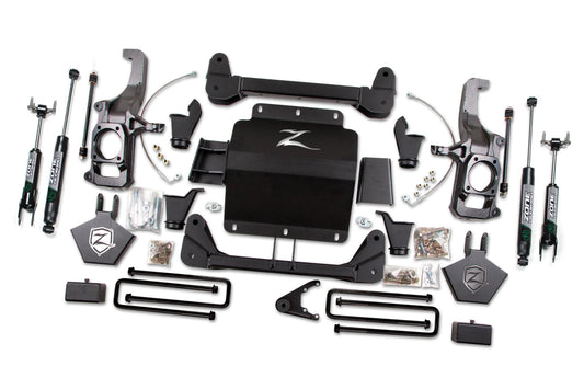 11-19 Silverado/Sierra 2500HD/3500HD 5.0 Inch Torsion Bar Drop Lift Kit Without Top Overload With Fox Adventure Shocks Zone Offroad