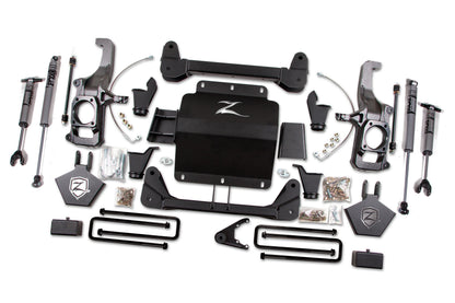 11-19 Silverado/Sierra 2500HD/3500HD 5.0 Inch Torsion Bar Drop Lift Kit Without Top Overload With Fox Adventure Shocks Zone Offroad-1