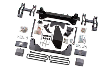88-98 K1500/K2500 92-97 Yukon 95-98 Tahoe 6 LUG 4WD 6 Inch Lift Kit With Nitro Shocks Zone Offroad