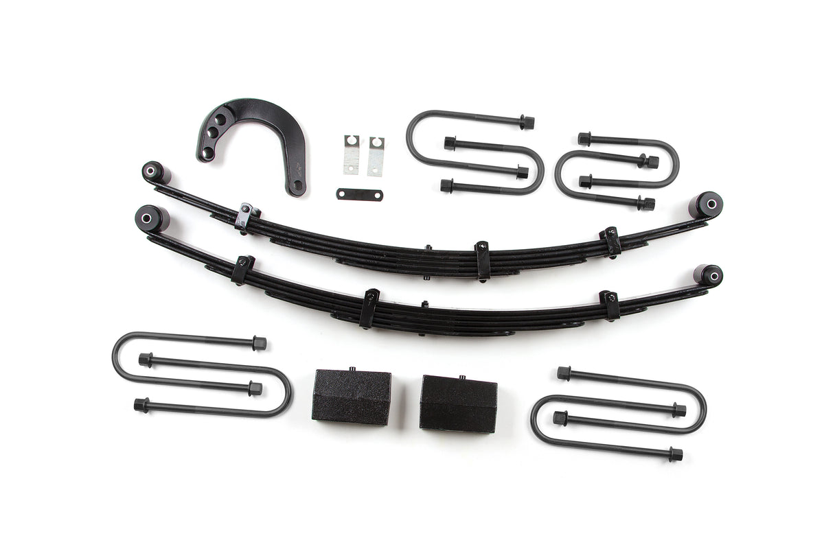 4 Inch Leaf Spring Lift Kit 88-91 Chevy 1/2 Ton SUV 4 Inch Lift Kit Zone Offroad