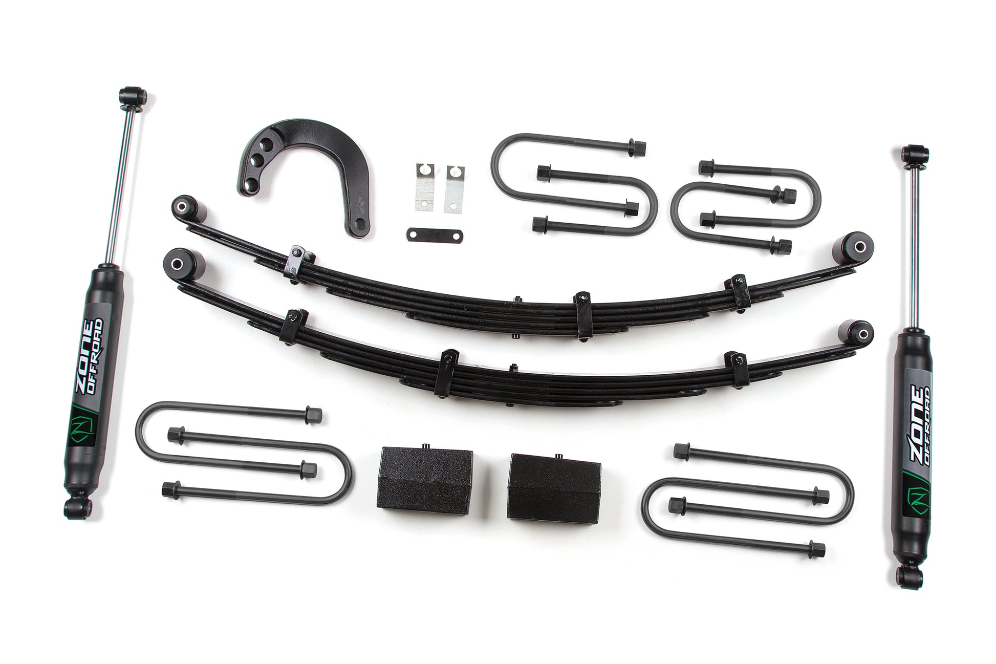4 Inch Leaf Spring Lift Kit 73-76 Chevy 3/4 Ton 4 Inch Lift Kit Nitro Shocks Zone Offroad-1