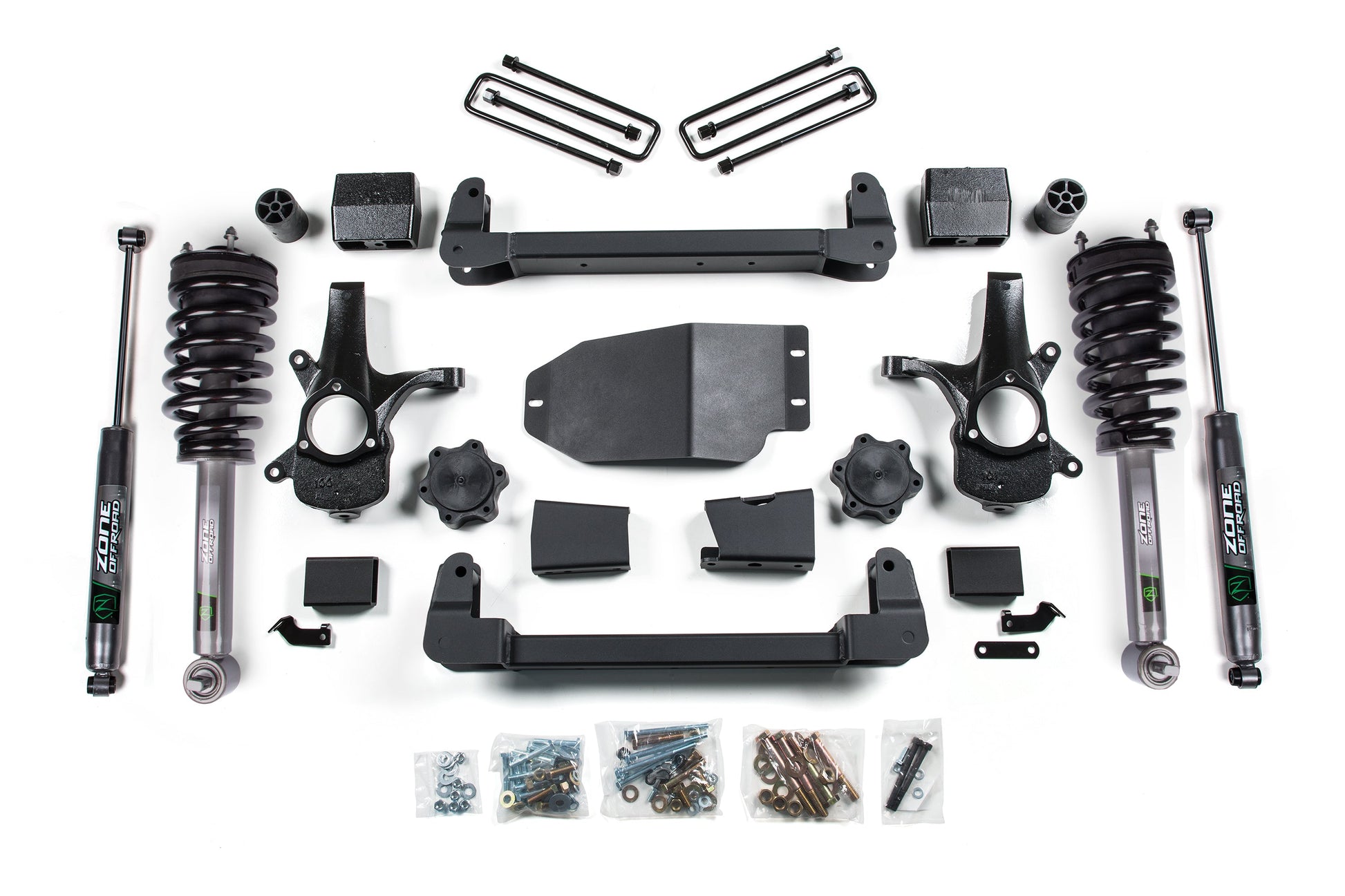 07-13 Chevrolet Silverado/GMC Sierra 1500 6.5 Inch Lift Kit Front Shock: Loaded Strut, Rear Shock: Nitro Series Zone Offroad