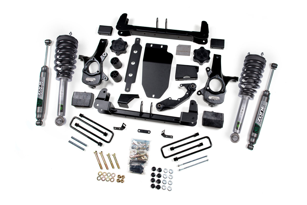 14-18 Silverado/Sierra 1500 4WD 4.5 Inch Cast Steel Arms With Nitro Shocks Zone Offroad