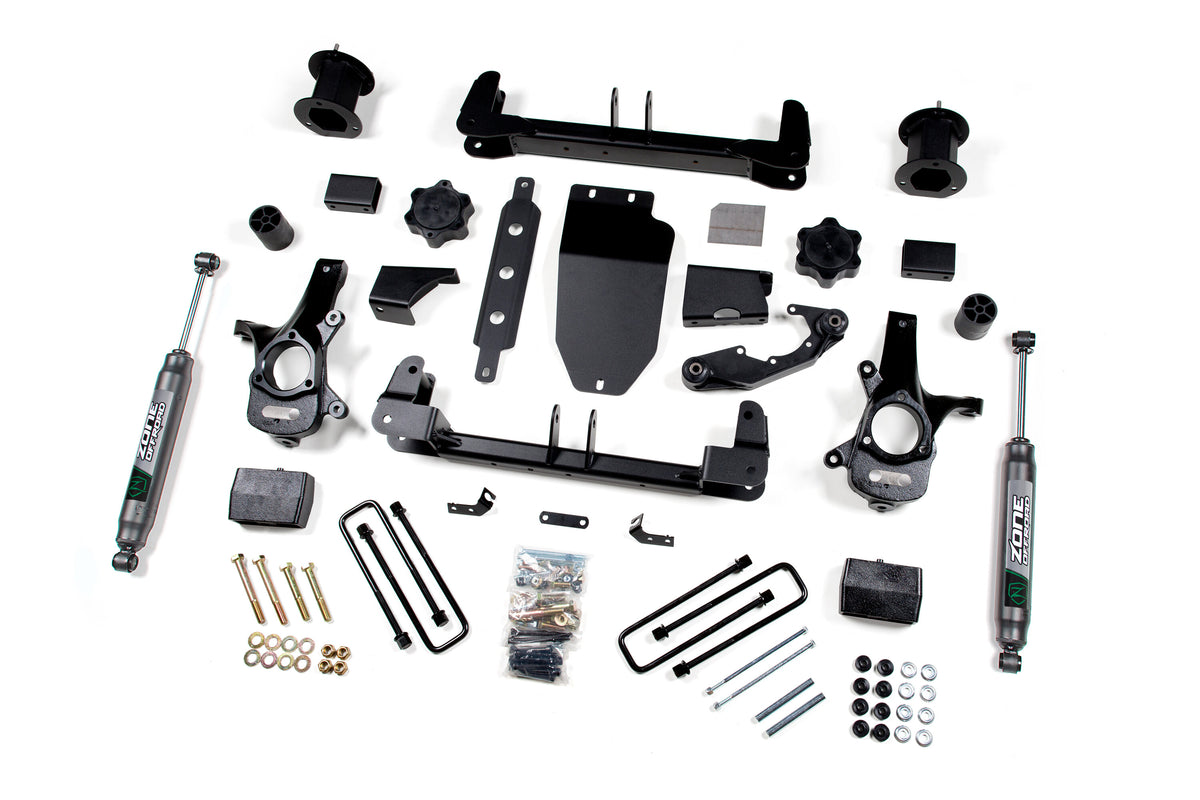 14-18 Silverado/Sierra 1500 4WD 4.5 Inch Cast Steel Arms With Nitro Shocks Zone Offroad-3
