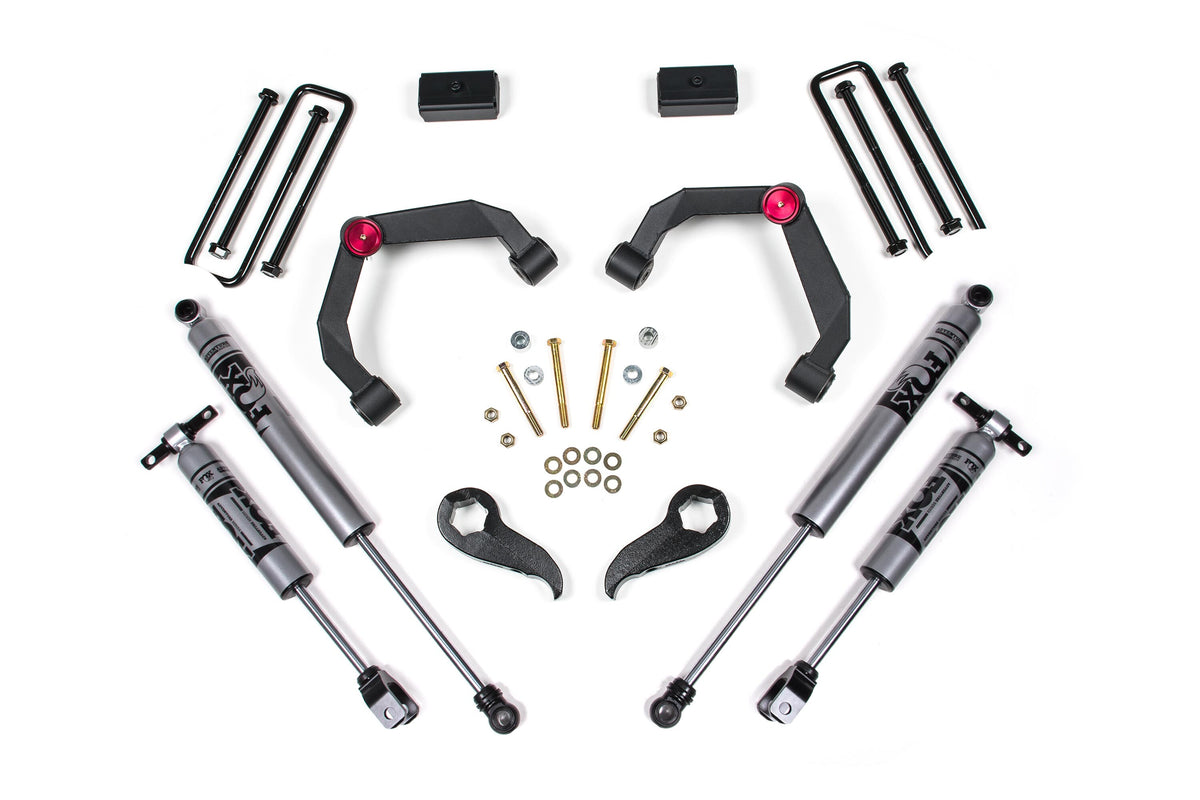 11-19 Silverado/Sierra 2500HD/3500HD 3 Inch UCA Lift Without Overloads No Shocks Zone Offroad-1
