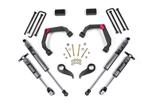 11-19 Silverado/Sierra 2500HD/3500HD 3 Inch UCA Lift Kit With Overloads No Shocks Zone Offroad-1