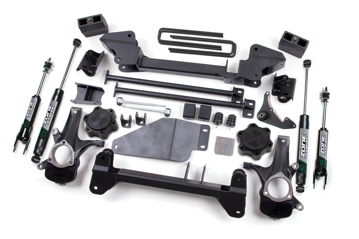 99-06 K1500 00-06 Silverado/Sierra 1500 6 Inch Torsion Bar Drop Lift Kit Zone Offroad-2