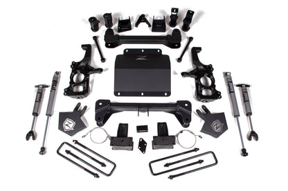 20-24 Silverado/Sierra 2500/3500 HD 5 Inch Lift Kit Without Overload Lift Kit Fox Adventure Shocks Zone Offroad