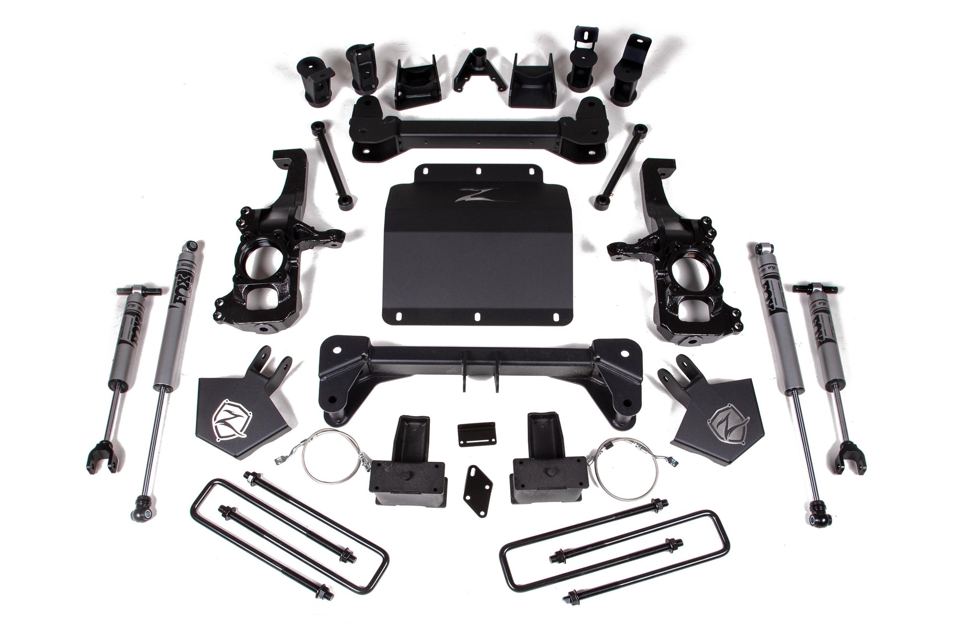 20-24 Silverado/Sierra 2500/3500 HD 5 Inch Lift Kit Without Overload Lift Kit Fox Adventure Shocks Zone Offroad-1