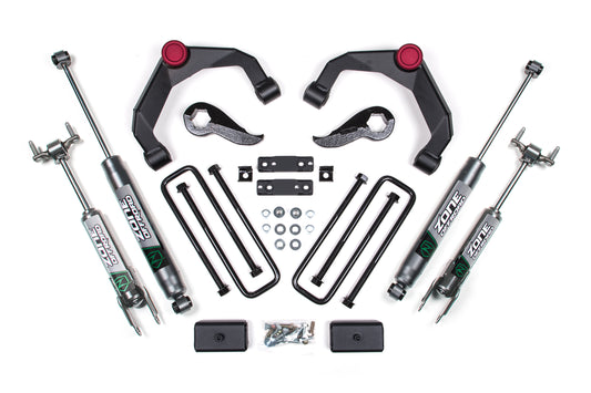 20-24 Silverado/Sierra 2500/3500 HD 3 Inch Adventure Series OE Key 84634344 With Overloads Fox Adventure Shocks Zone Offroad