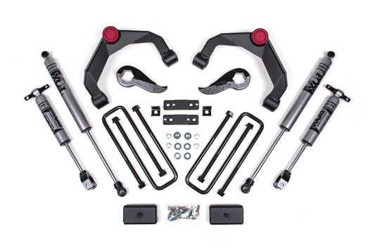 20-24 Silverado/Sierra 2500/3500 HD 3 Inch Adventure Series OE Key 84634344 With Overloads Fox Adventure Shocks Zone Offroad-1