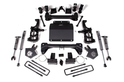 20-24 Silverado/Sierra 2500/3500 HD 5 Inch Lift Kit With Overload Fox Adventure Shocks Zone Offroad-1