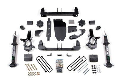 14-18 Silverado/Sierra 1500 4WD 6.5 Inch Lift Kit With Replacement Strut Cast Steel Arms Zone Offroad-1
